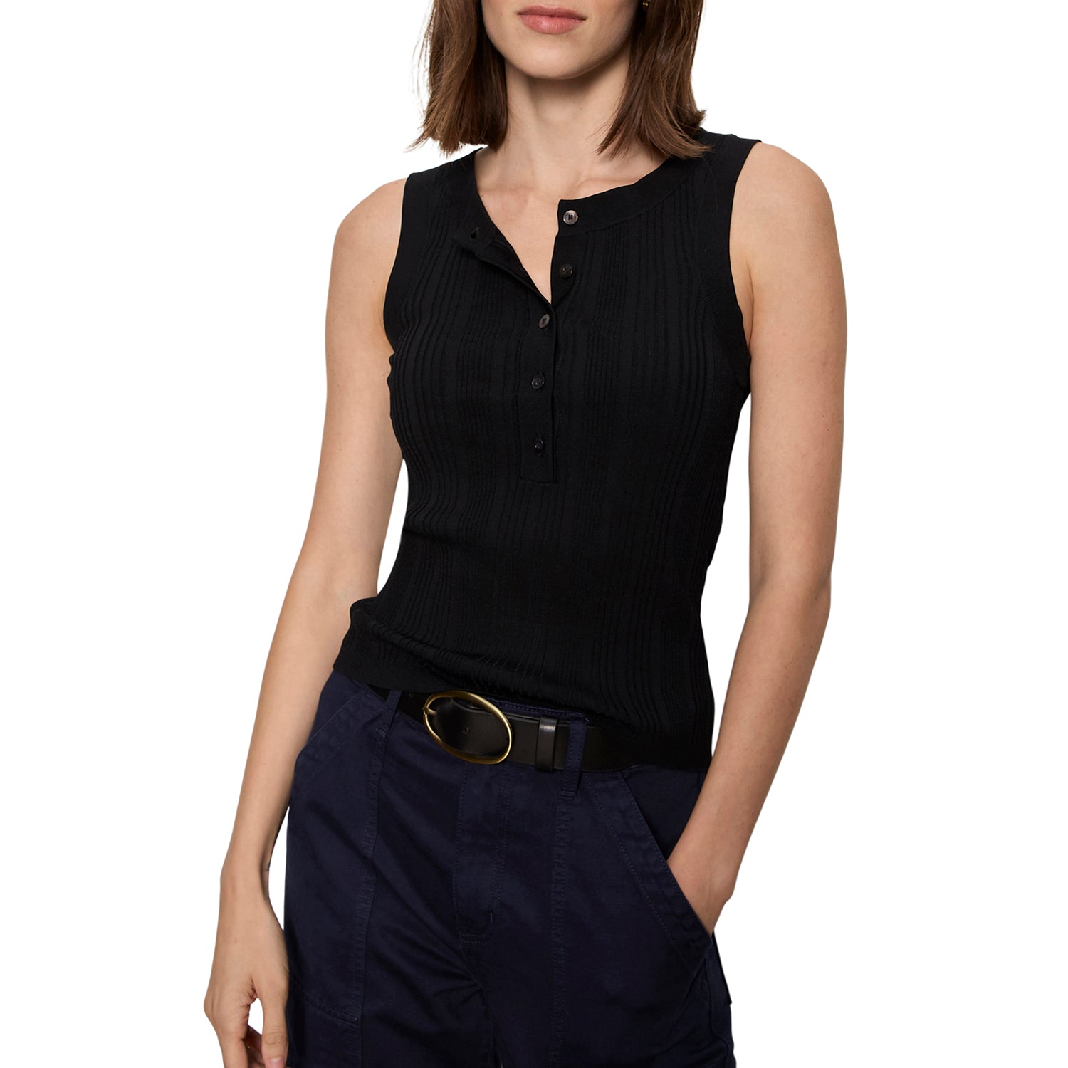 Sanctuary Back to Bare Tank in Black