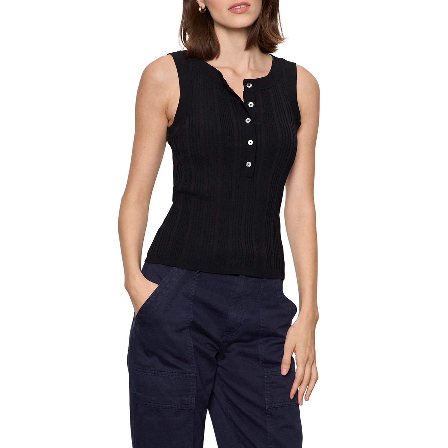 Sanctuary Back to Bare Tank in Black