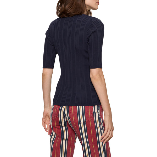 Sanctuary Air of Ease Half Sleeve Tee in Navy