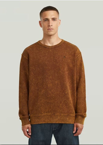G-STAR Washed Sweater in  Potting Soil Smokey GD