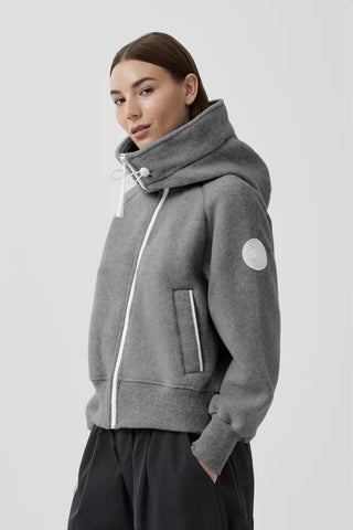 Canada Goose Women's Chilliwack Bomber Kind Fleece White Label- Greige