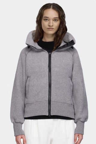 Canada Goose Women's Chilliwack Bomber Kind Fleece Black Label - Willow Grey