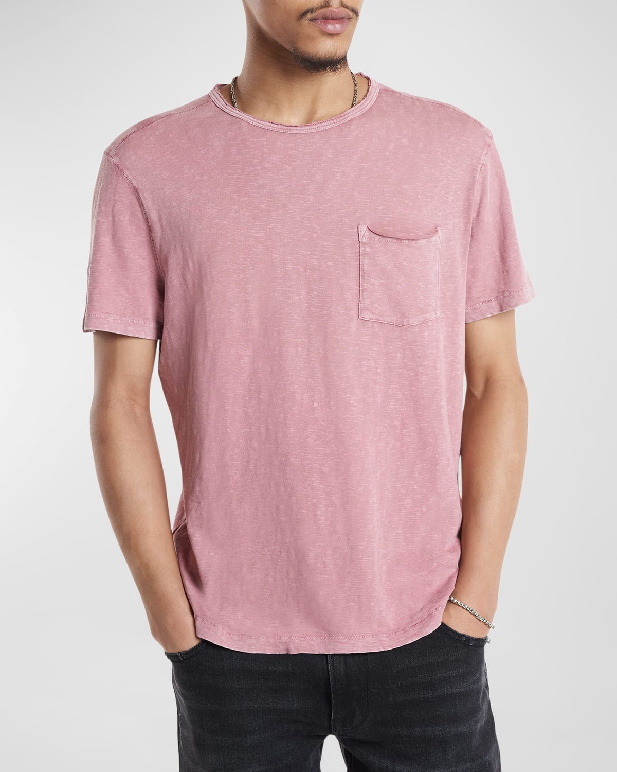 John Varvatos Cooper Vintage Crew  - Antique Pink