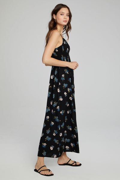 Saltwater Luxe Leighton Maxi Dress Black Floral
