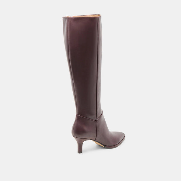 Dolce Vita Aldy Knee-High Boot in Mulberry Leather