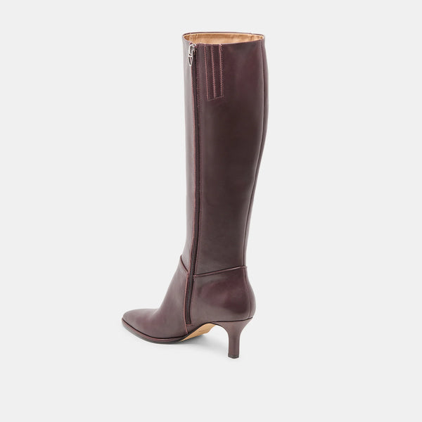 Dolce Vita Aldy Knee-High Boot in Mulberry Leather