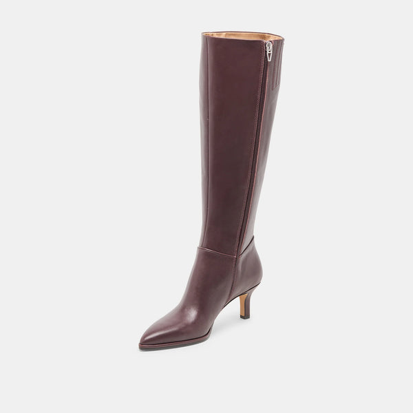 Dolce Vita Aldy Knee-High Boot in Mulberry Leather
