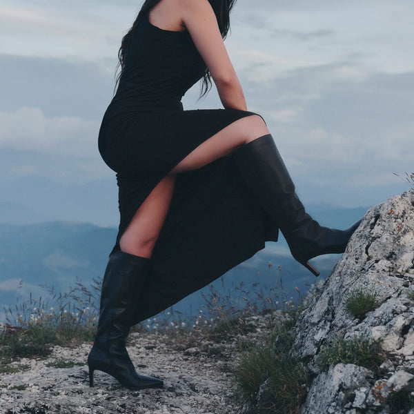 Dolce Vita Emmi Knee-High Boot in Black Leather