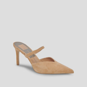 dolce vita kanika pointed toe heel in pecan suede