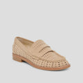Dolce Vita Wonda Perforated Suede Loafer in Camel