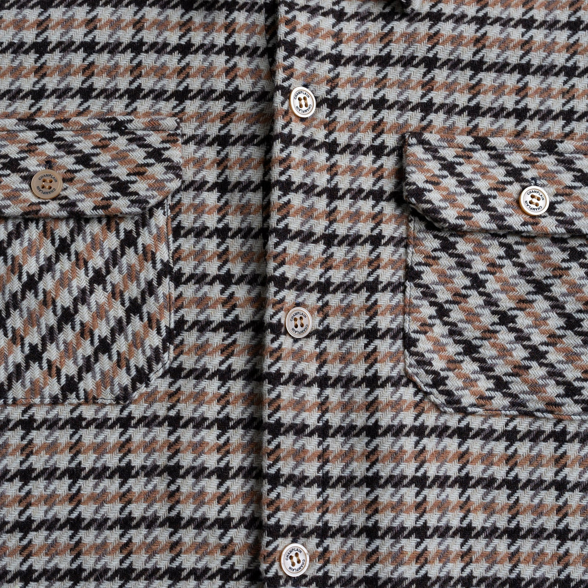 Champlain Lodge Overshirt in Cream