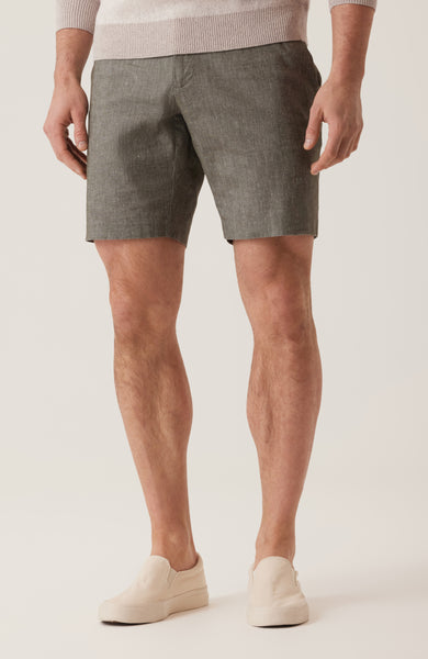 DEKE OASIS Bermuda Short Linen Stretch - Black