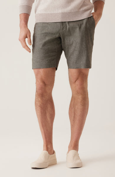 DEKE OASIS Bermuda Short Linen Stretch - Black