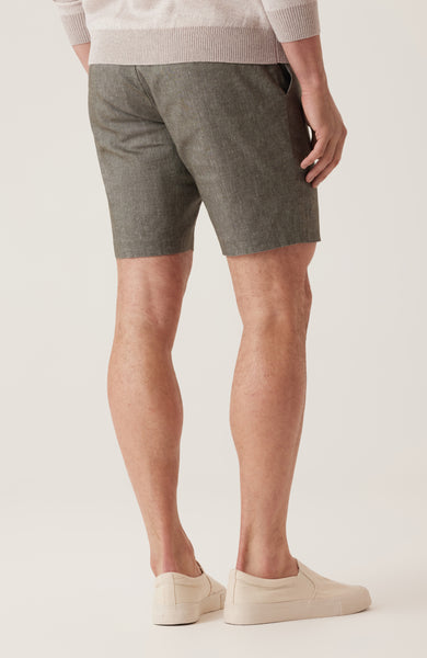 DEKE OASIS Bermuda Short Linen Stretch - Black