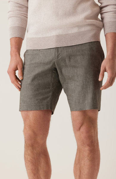 DEKE OASIS Bermuda Short Linen Stretch - Black