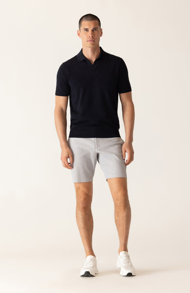 DEKE GALAXY Bermuda Short in Supernatural Seersucker - Indigo
