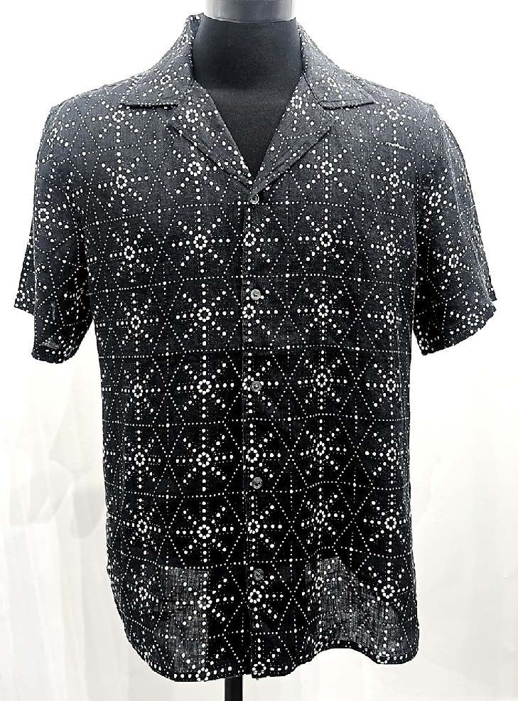 John Varvatos DAN Camp Shirt - Black