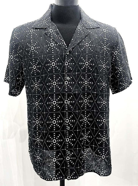 John Varvatos DAN Camp Shirt - Black