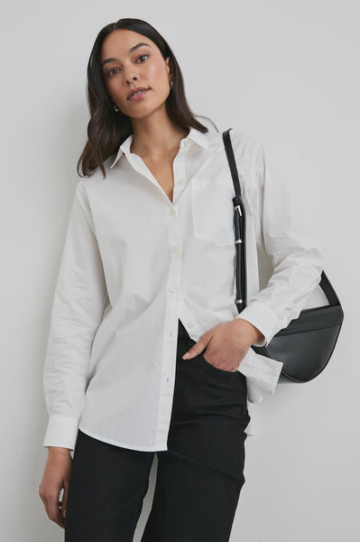 Rails Elsa Cotton Shirt in White