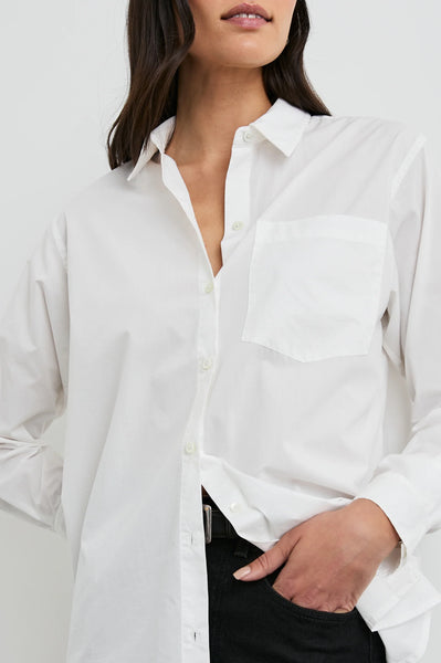 Rails Elsa Cotton Shirt in White