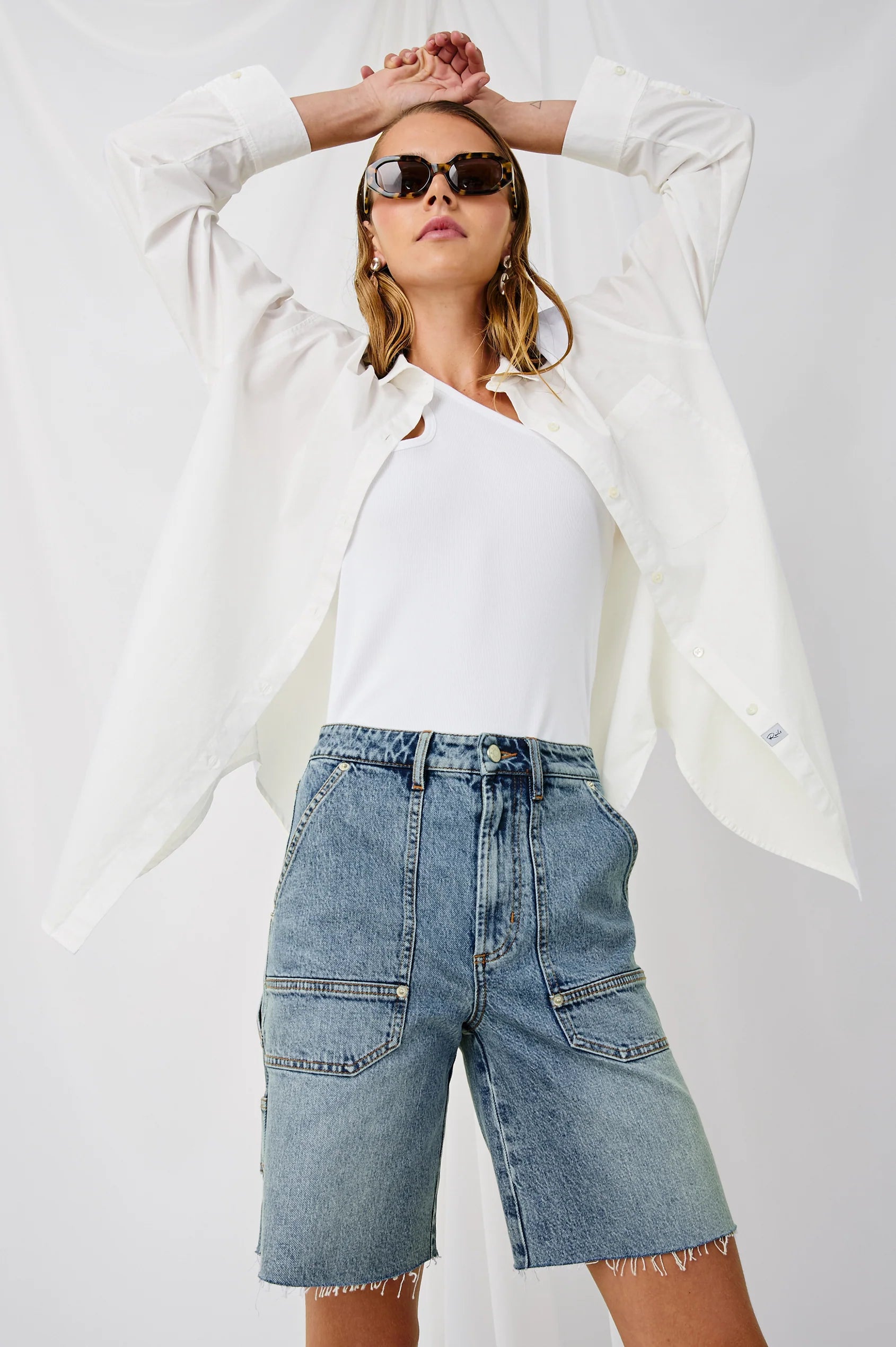 Rails Elsa Cotton Shirt in White