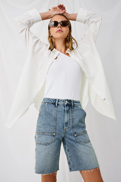 Rails Elsa Cotton Shirt in White