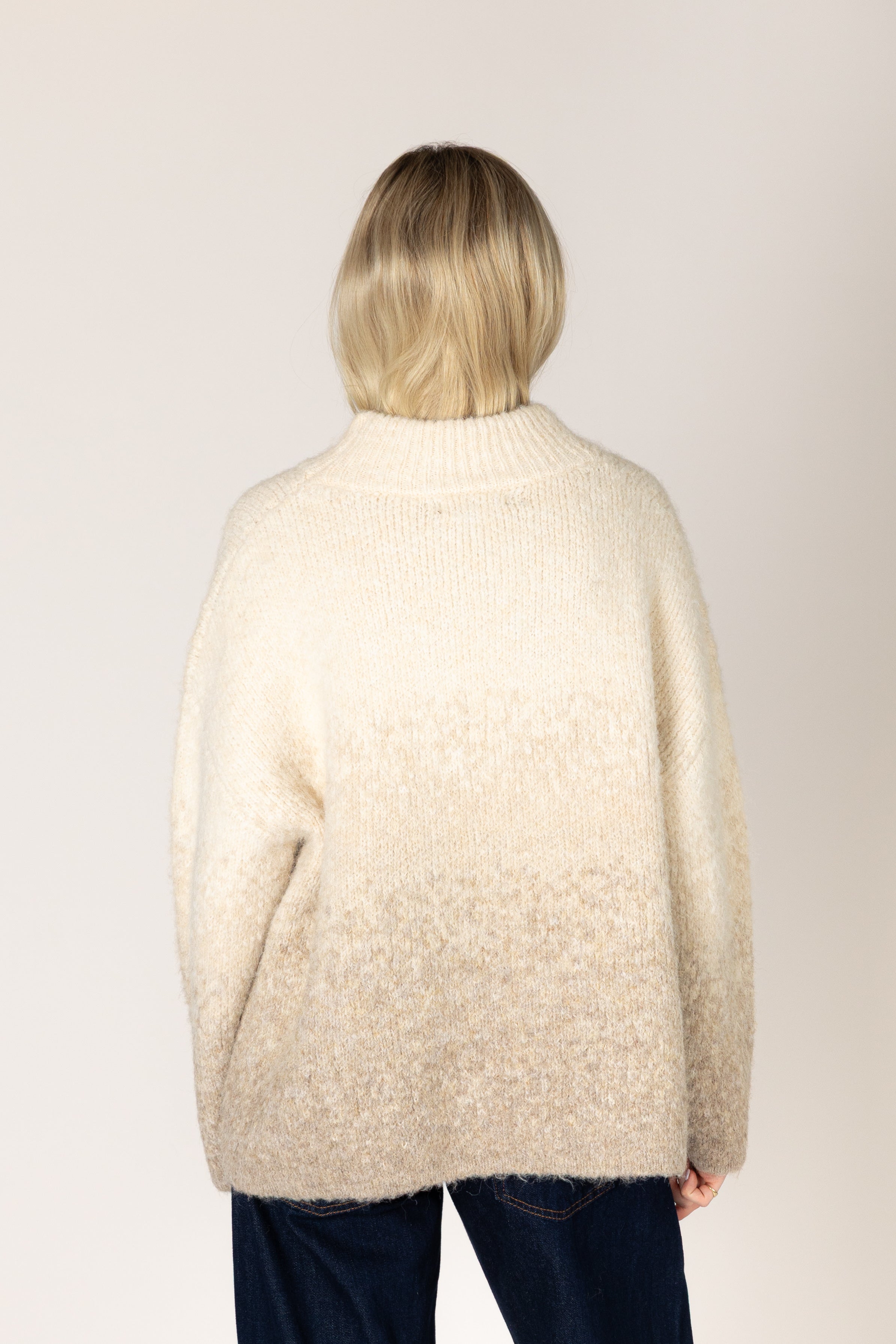 Lyla & Luxe Emma Mock Sweater in Drift Fade