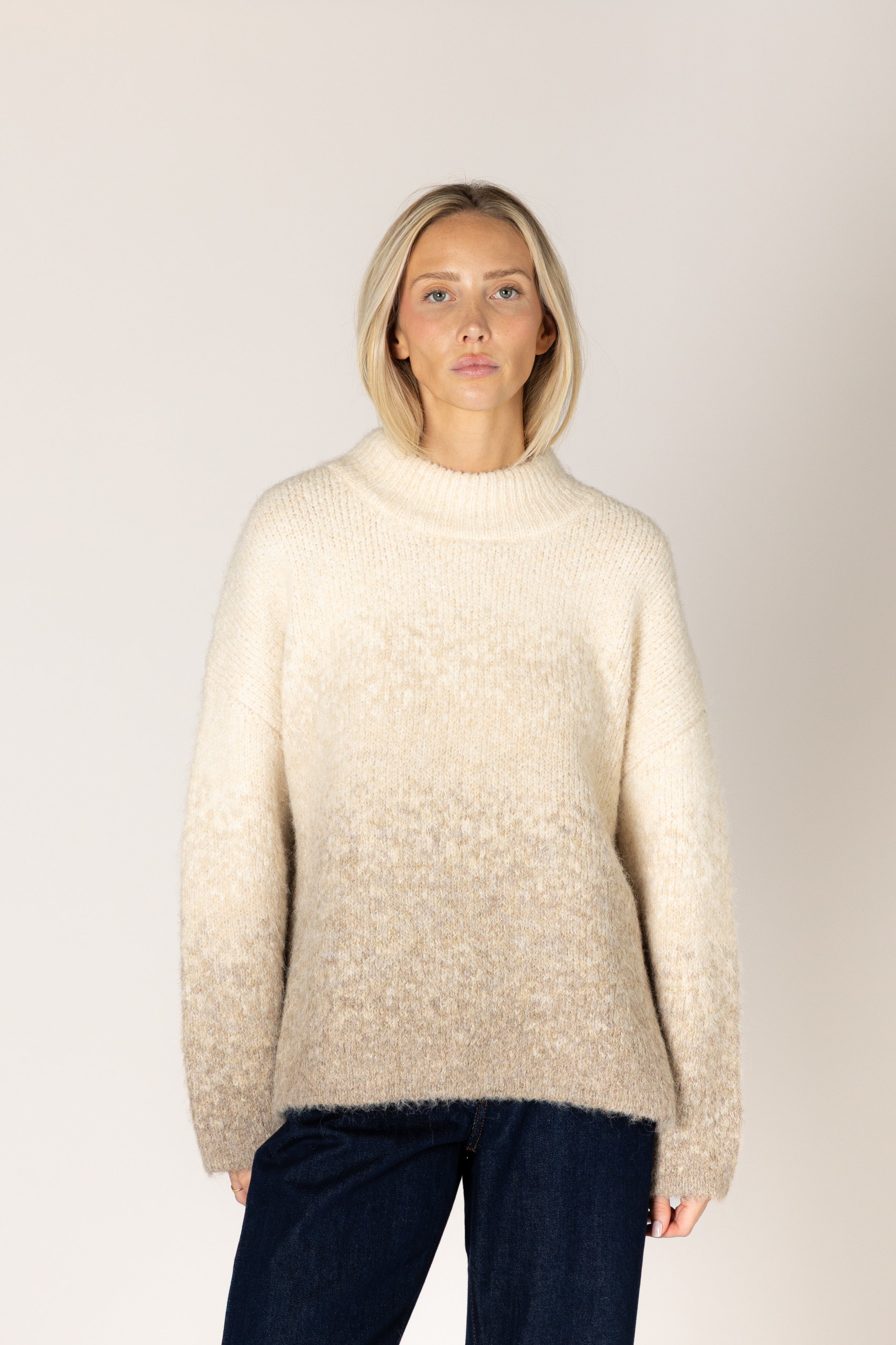 Lyla & Luxe Emma Mock Sweater in Drift Fade