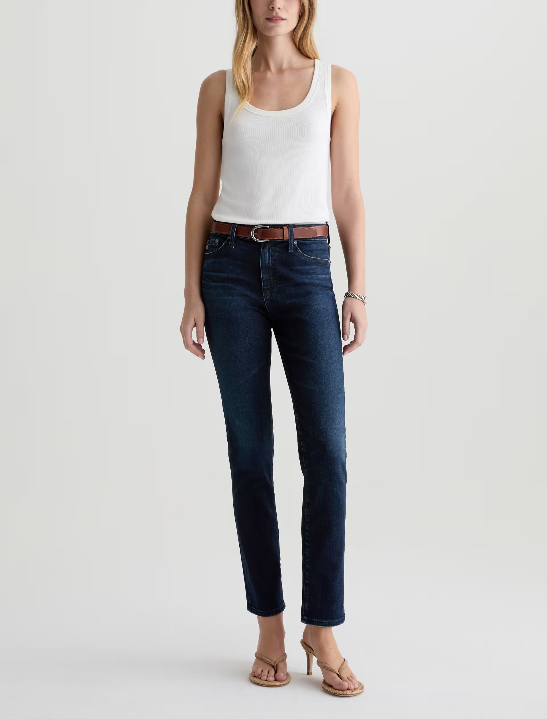 AG Mari Mid Rise Slim Straight in 3 Years Highrise