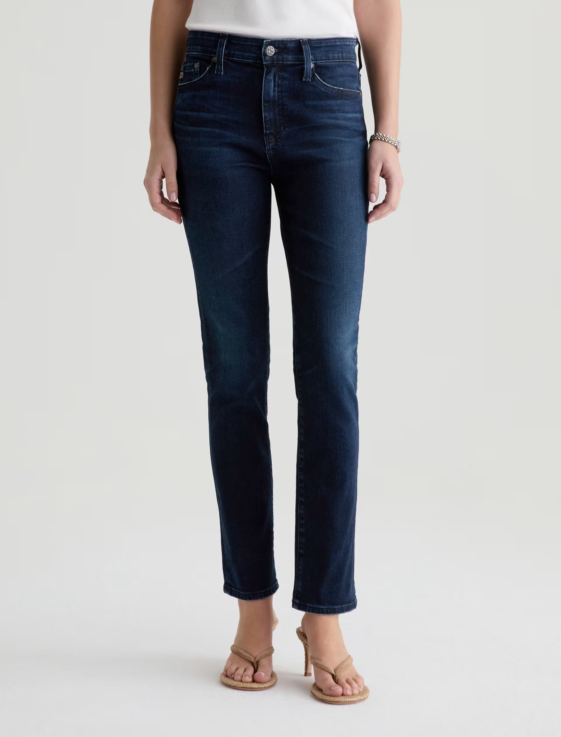 AG Mari Mid Rise Slim Straight in 3 Years Highrise
