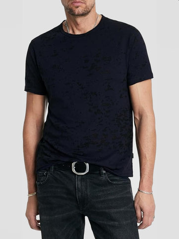 John Varvatos EDEN Burnout Crew - Ink Blue