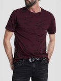 John Varvatos EDEN Burnout Crew - Dark Plum