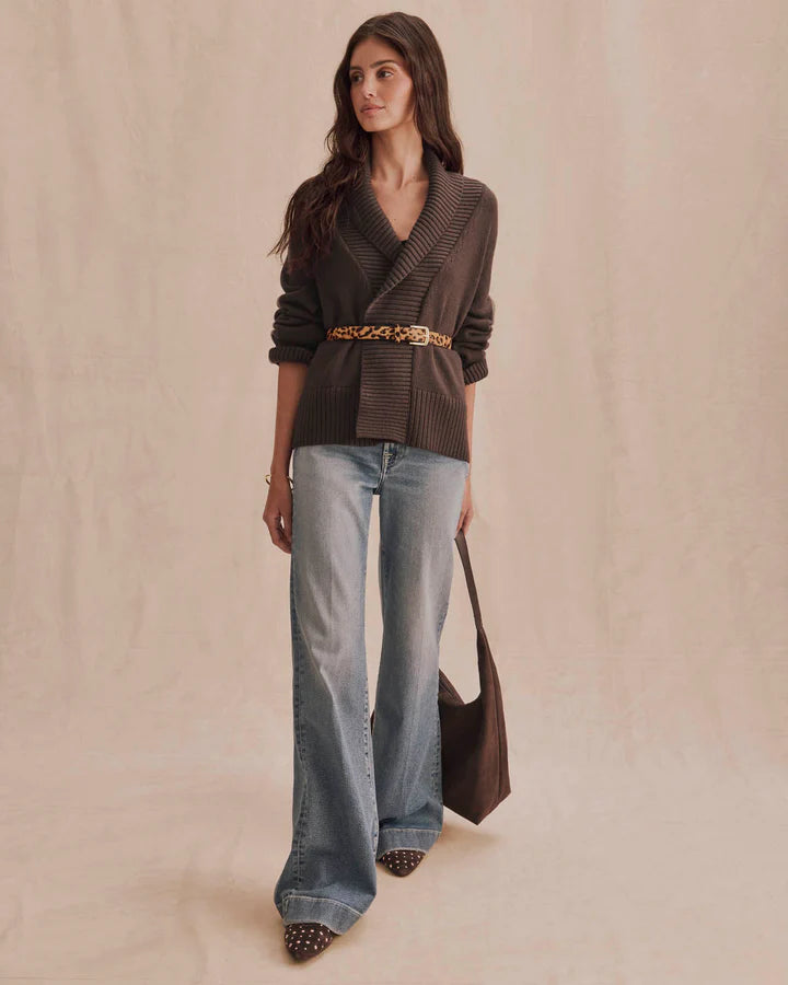 Splendid Aria Open Sweater Jacket in Java