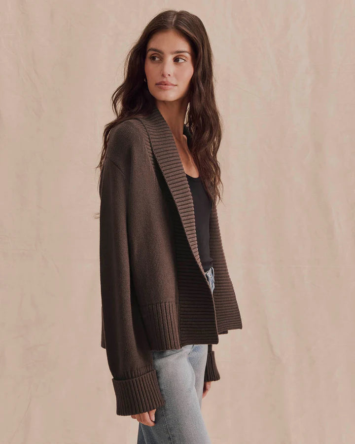 Splendid Aria Open Sweater Jacket in Java