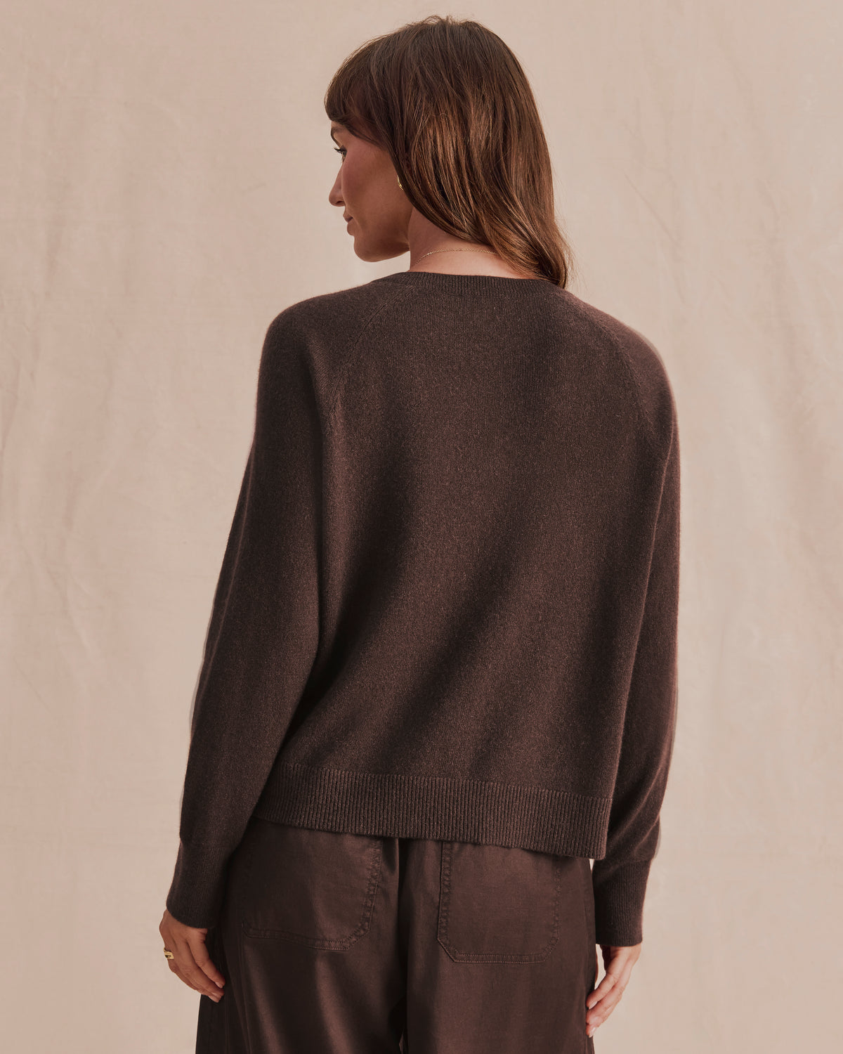 Splendid Tori Cashmere V Neck Sweater in Java