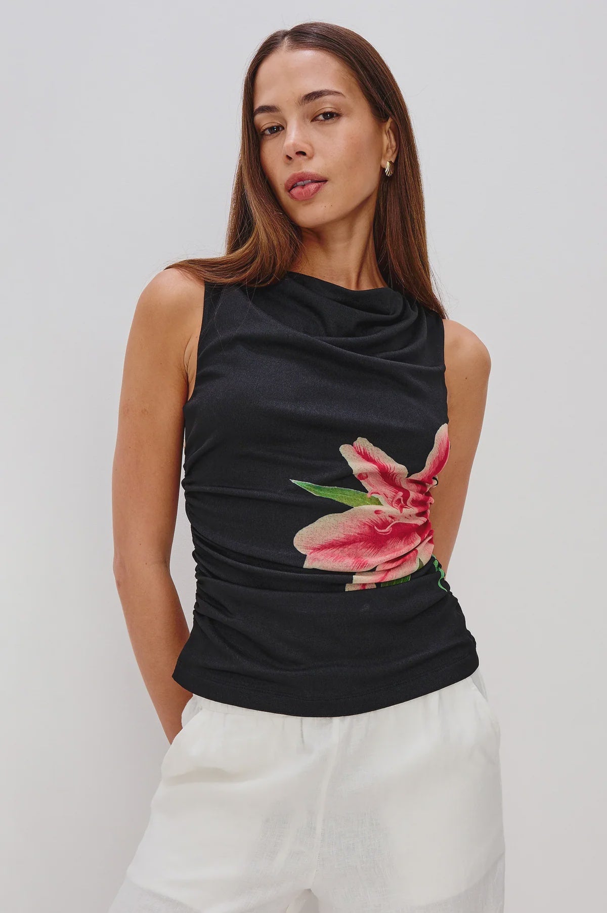 Rails Fete Mesh Top in Peach Lily
