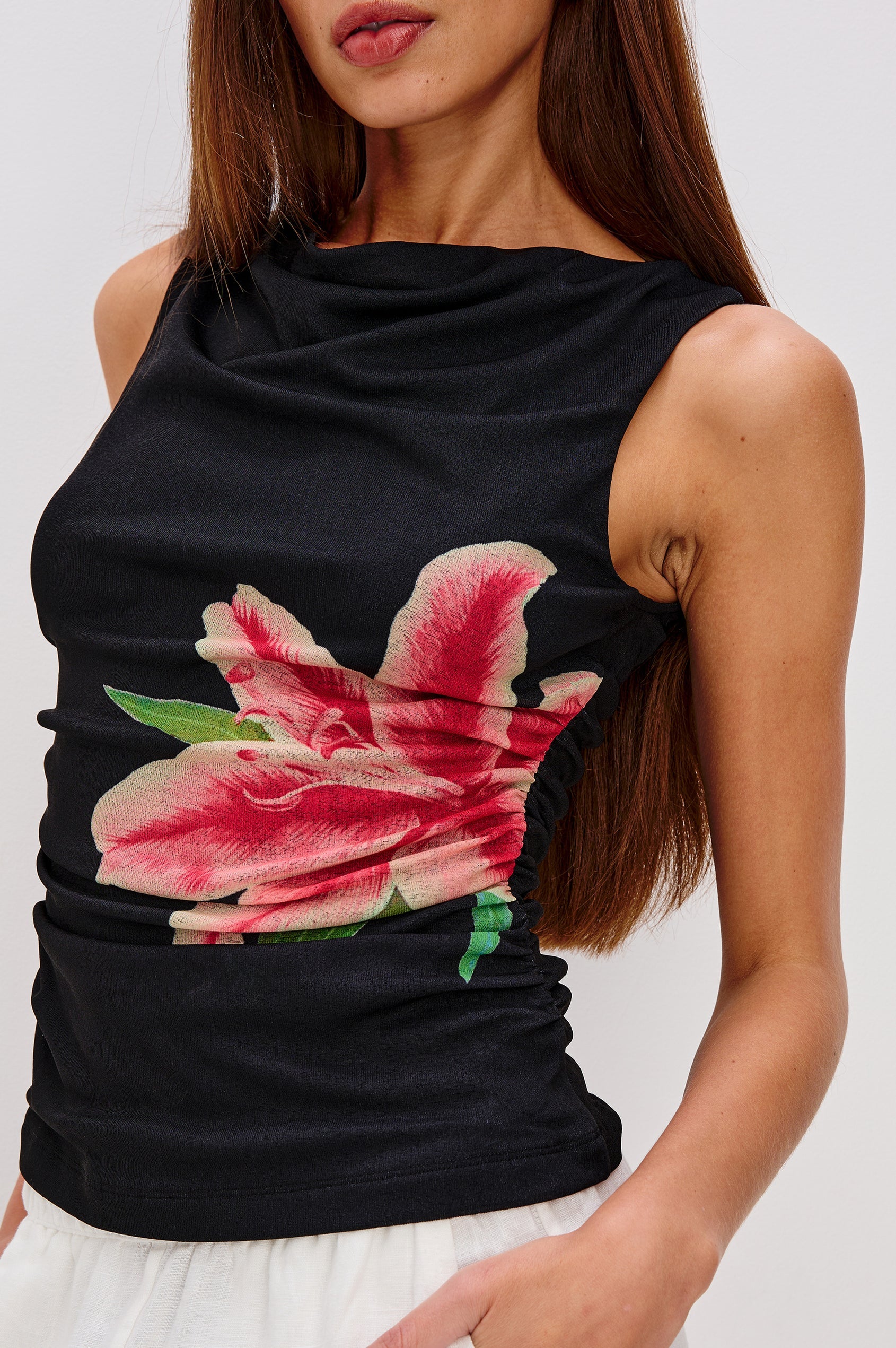 Rails Fete Mesh Top in Peach Lily