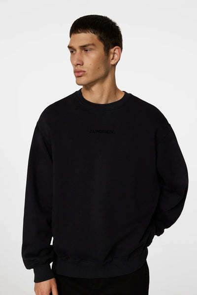 J.Lindeberg Callan Crew Neck in Black
