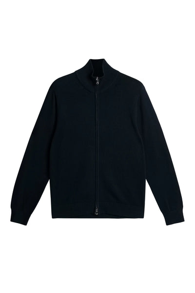 J.Lindeberg Alexis Full Zip Cardigan in JL Navy