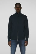 J.Lindeberg Alexis Full Zip Cardigan in JL Navy