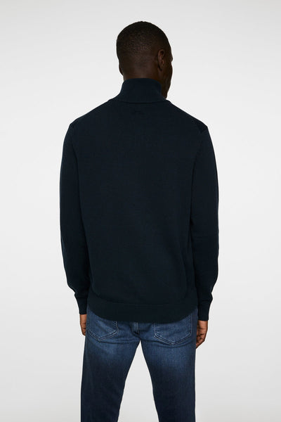 J.Lindeberg Alexis Full Zip Cardigan in JL Navy