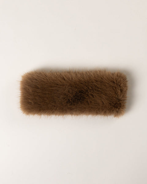 Lyla & Luxe Faux Fux Headband in Beaver