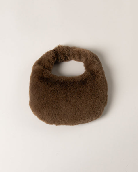Lyla & Luxe Faux Fur Perfect Purse in Camel