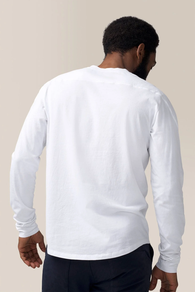 Good Man Brand Premium Cotton Jersey LS Victory V-Notch - White