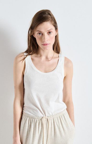 American Vintage GAMIPY Tank Top in White