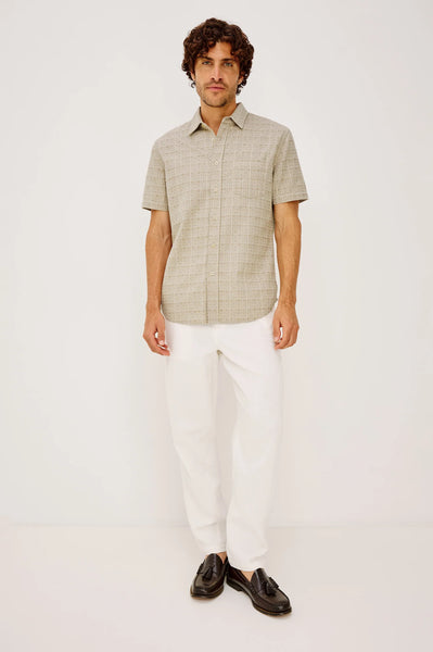 Rails Men's Carson S/S Shirt - Taupe Cream Twist