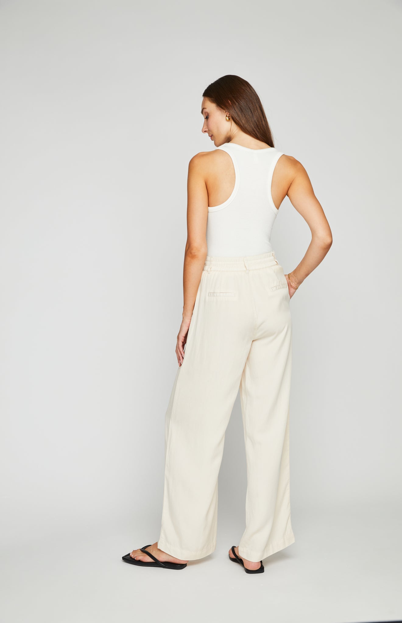 Gentle Fawn Sabine Wide Leg Pant in Bone