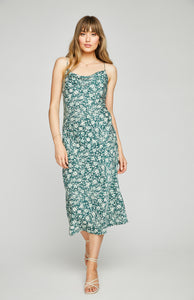 Gentle Fawn Serenity Strappy Midi Dress in Palm Ditsy
