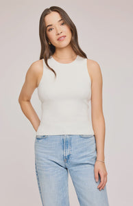 Gentle Fawn Rita ottoman rib stitch tank in cream