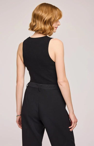 Gentle Fawn Sierra Scoop Neck tank top in Black